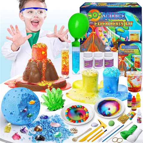 50 Science Lab Experiments Kit for Kids Age 4-6-8-12, STEM Activities ...