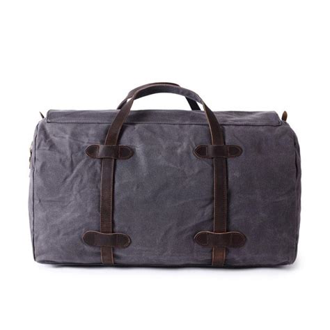 Mens Waxed Canvas Weekender Bags Canvas Travel Bag Canvas Overnight Ba