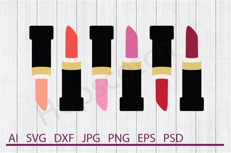 Lipstick SVG DXF File Cuttable File