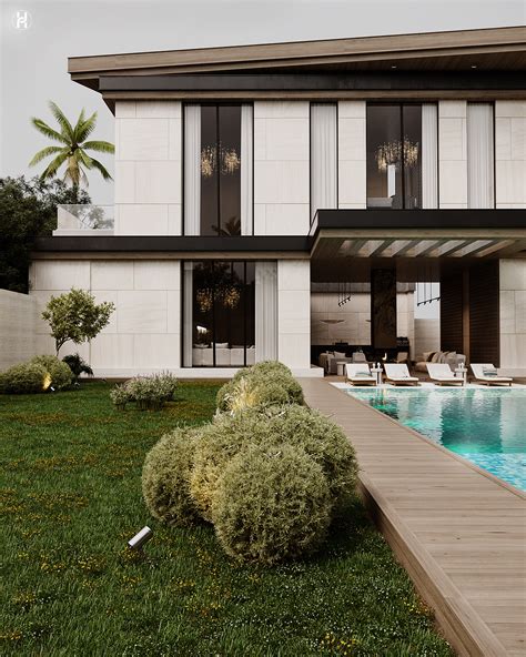 MODERN VILLA LANDSCAPE DESIGN on Behance