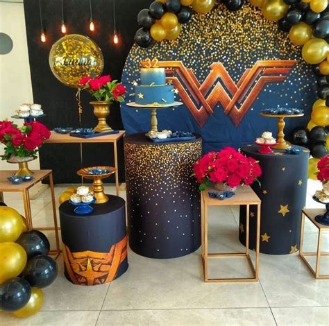 Festa Adulto Mulher Maravilha - Festa Mulher Maravilha: ideias para todas as idades! | Decoracao festa ...