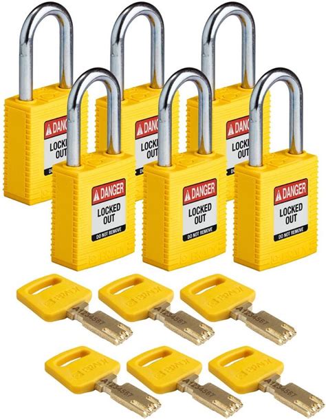 Brady Lockout Padlocks Set Alu Red St Kd Pk Aluminum Safekey