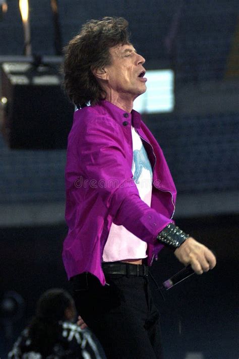 Les Rolling Stone Mick Jagger Pendant Le Concert Image Ditorial