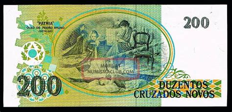 Brazil 200 Cruzados Novos 1989 No Overprint X Fine To Aunc P221 Rare