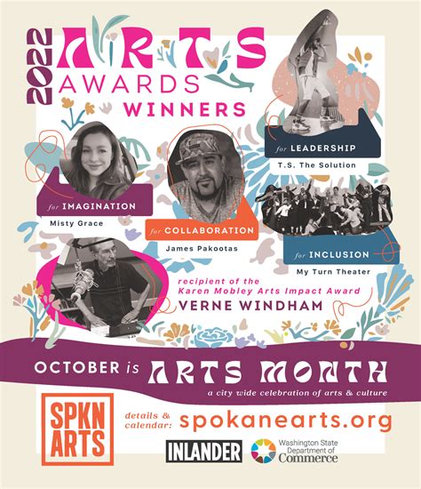2022 Spokane Arts Award Winners! - Spokane Arts