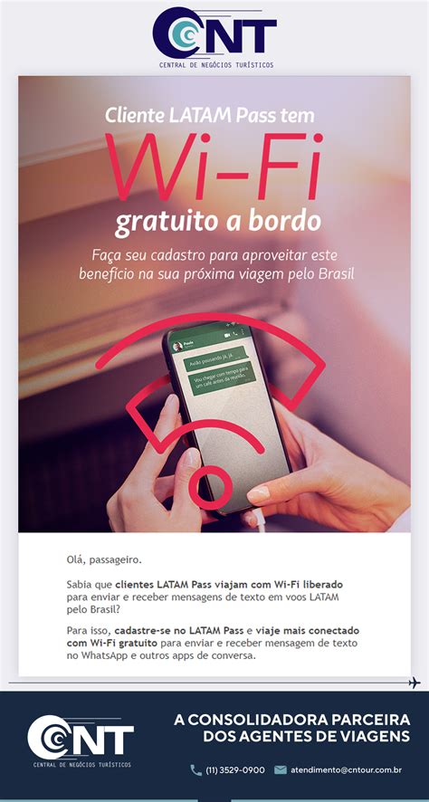 Wi Fi Gratuito A Bordo Nas Suas Viagens A Latam Cnt Central De