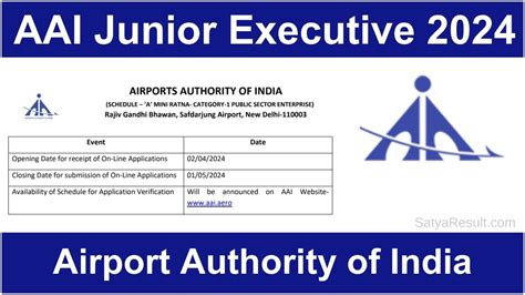 Aai Junior Executive Recruitment Apply Online For Post