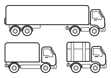 Truck Template Printable in 2023 | Template printable, Truck coloring ...