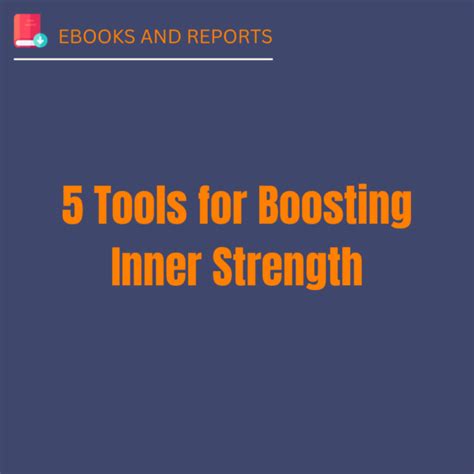 5 Tools For Boosting Inner Strength Pro Plr Packs