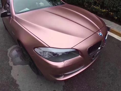 Highest Quality Matte Pearl Metallic Rose Gold Vinyl Car Wrap Roll