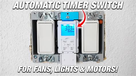 How To Install Automatic Digital Timer Switch For Fans Light Motors