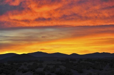 Sunset in Santa Fe | Sunset, Natural landmarks, Painting subjects