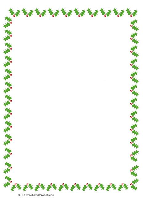 Christmas Border For A4