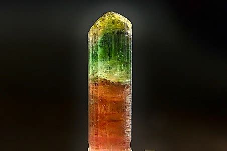 Tourmaline Elba Te Green And Pink Cruzeiro Mine Minas Gerais Brasil