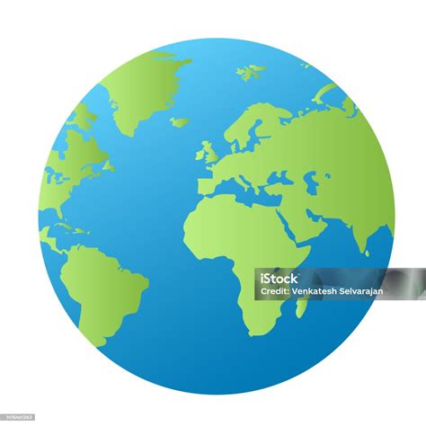 Earth Globe Isolated On White Stock Illustration Download Image Now