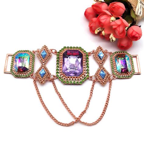 Wholesale Charm Purple Large Glass Bikini Hardware