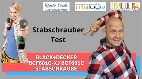 Black Decker Bcf C Xj Bcf C Test Akku Stabschrauber Akku