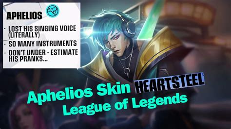 Heartsteel Aphelios Skin League Of Legends Youtube