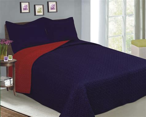 Luxury Fashionable Reversible Solid Color Quilt Set Collection