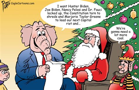 2022 Christmas themed political cartoons