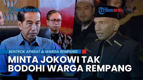 Lantang Amien Rais Tuntut Presiden Jokowi Batalkan Penggusuran Rempang