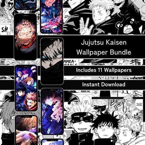 Jujutsu Kaisen Wallpapers Instant Download Anime Wallpaper Bundle ...