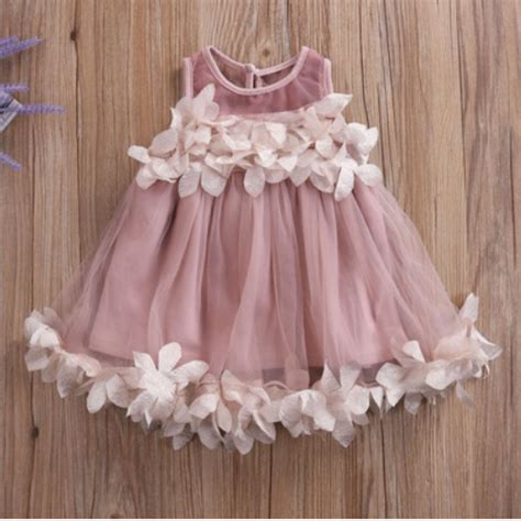 Buy Princess Baby Girls Dress Summer Sleeveless Floral Tutu Ball Gown