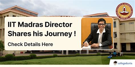 IIT Madras Director Shares his Journey From a Single-Digit Mark to JEE ...