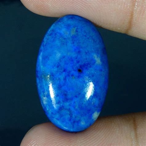 100 Natural Blue Lazulite Oval Pear Cushion Fancy Cabochon Loose