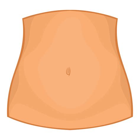 Female Belly Icon Cartoon Style Vector Art At Vecteezy