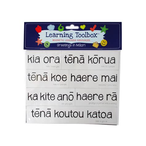 Greetings in Māori/ Māori language learning magnets