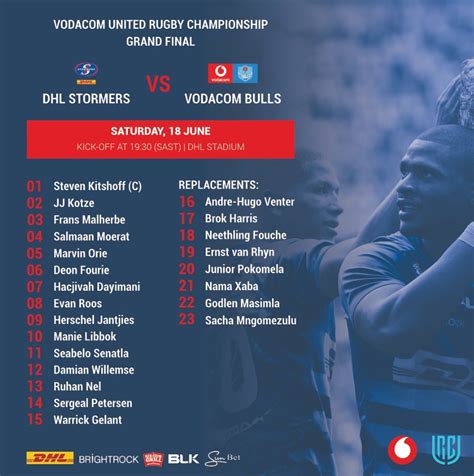 Stormers team to win it all on Saturday : r/rugbyunion