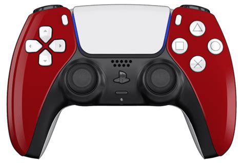 TCP Red PS5 Controller with White Buttons, Touchpad and Back Shell ...