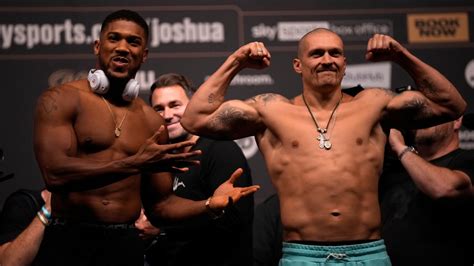 Boxe Anthony Joshua Livres Plus Lourd Qu Oleksandr Usyk La