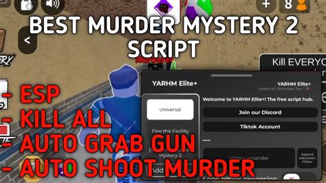 Best Murder Mystery 2 Script Auto Kill All Mobile And Pc Executors