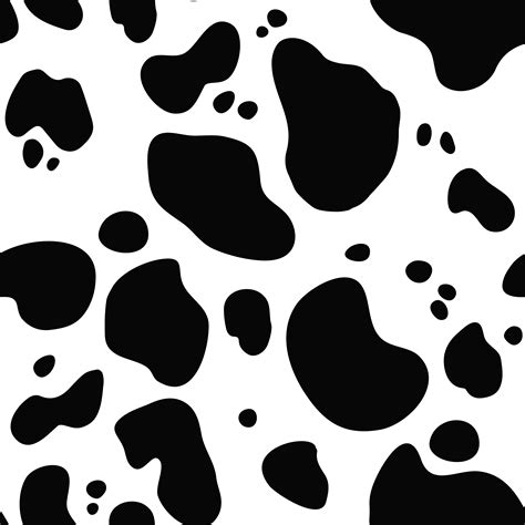 Seamless hand drawn pattern with cow fur. Repeating cow skin background ...