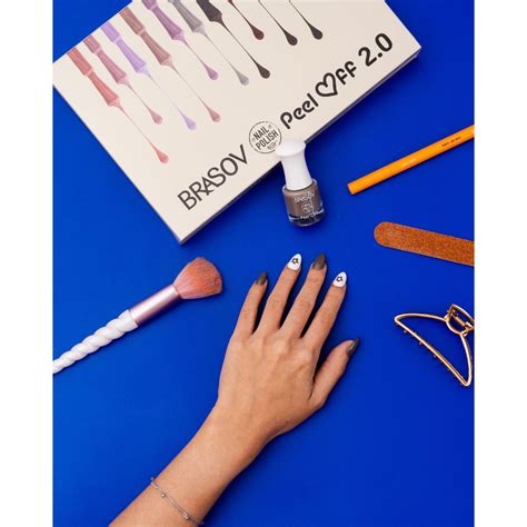Jual Brasov Nail Polish Peel Off Nude Random Shopee Indonesia