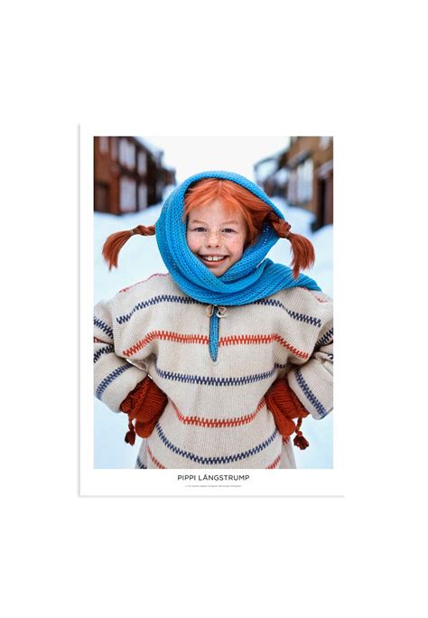 Buy Pippi Longstocking Winter Poster 21x30 cm - Astrid Lindgren