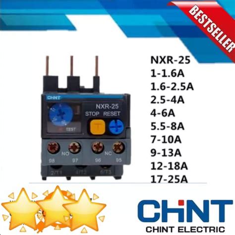 Jual Thermal Overload Relay Chint Nxr A Shopee Indonesia