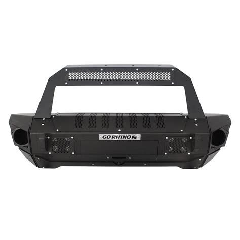 Go Rhino Jeep Wrangler 2012 BRJ40 Stubby Black Front Winch Modular