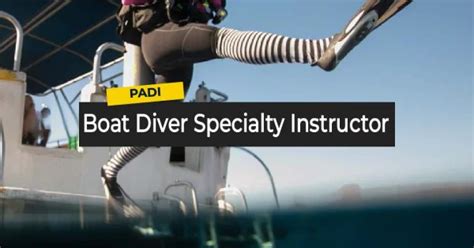 Boat Diver Specialty Instructor PADI GoPro IDC Career