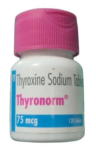 75mg Thyroxine Sodium Tablets At Rs 149 Bottle Levothyroxine Sodium