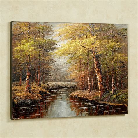 Reflections Of Fall Handpainted Canvas Wall Art