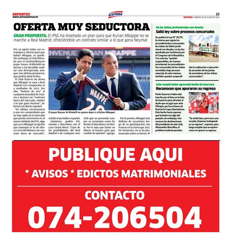 Diario Exitosa Norte Viernes De Julio Vebuka