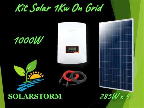 Kit Solar Fotovoltaico 1000w On Grid Paneles Baterías y Kit Solares