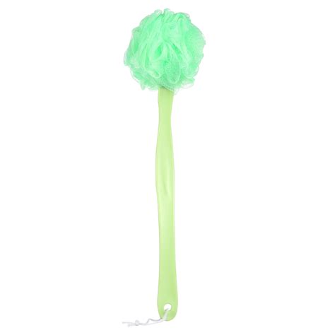 Plastic Long Handle Hanging Loofah On A Stick Loofah Back Scrubber For