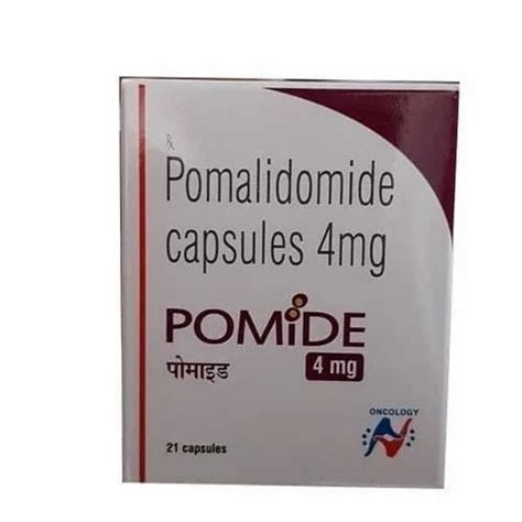 Oncology Pomalidomide 4 Mg Capsule At Rs 6500 Bottle In Bulandshahr