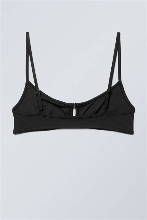 Front Buckle Bikini Top Black Weekday EU