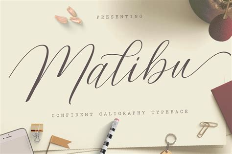 Malibu Script ~ Script Fonts ~ Creative Market