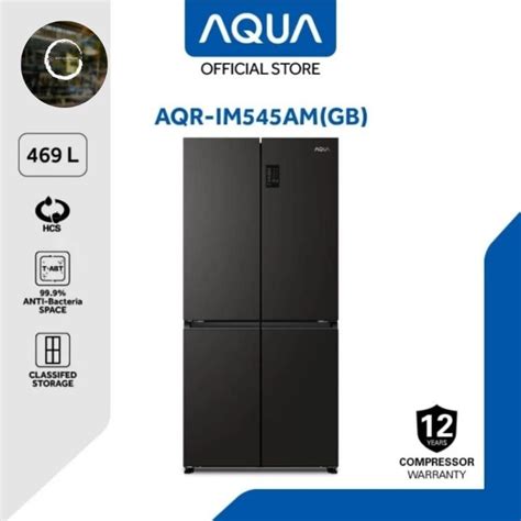 Jual Kulkas Aqua Multidoor Aqr Im Am Inverter Liter Shopee